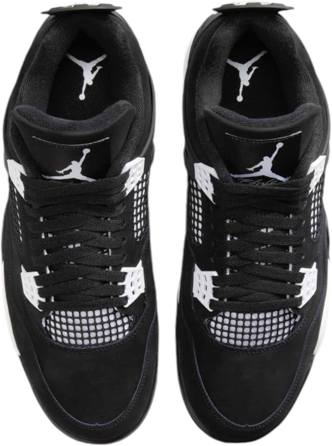 Мужские кроссовки Nike Air Jordan 4 Retro, белый/черный — фото 4