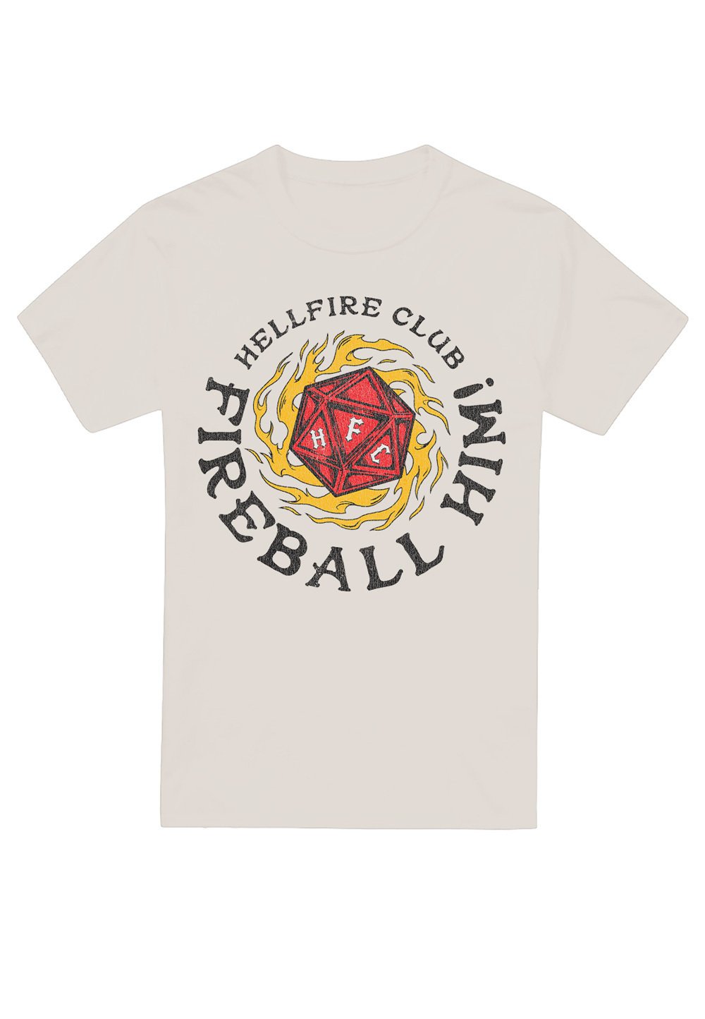 

Футболка с принтом STRANGER THINGS HELLFIRE CLUB FIREBALL Cotton Soul, молочный