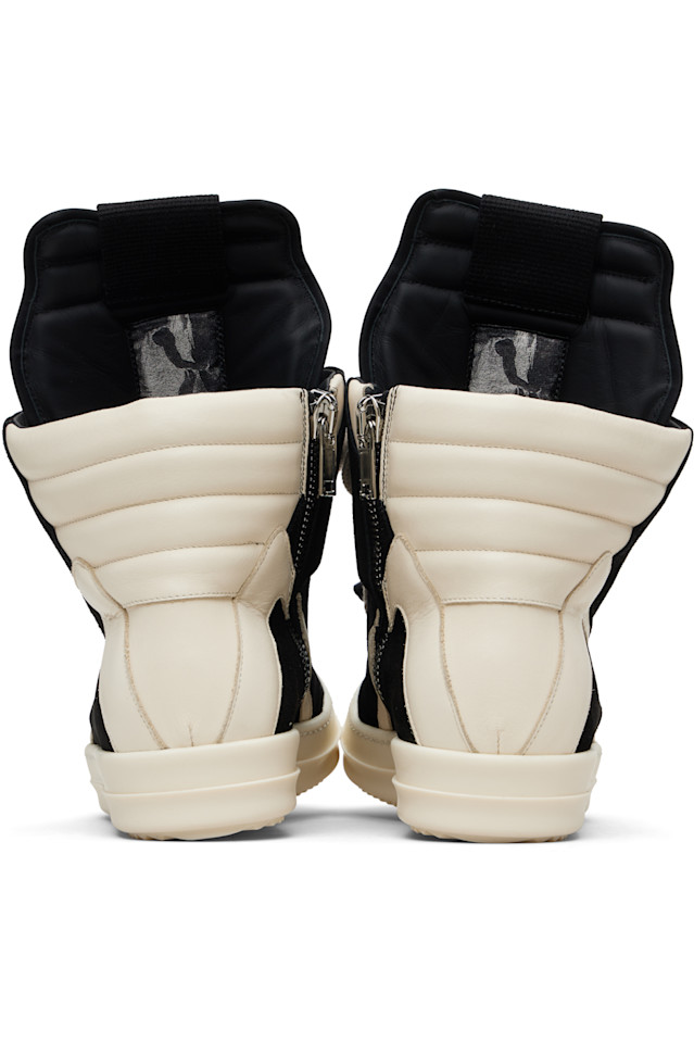 Rick Owens Черные кроссовки Black Temple Jumbolace Geobasket — фото 2