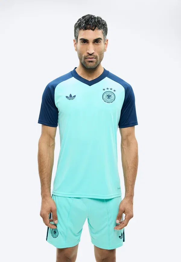 Футболка Adidas Originals Deutschland DFB 26 Away Pre-Match National Team Wear, цвет вспышка аква — фото 3