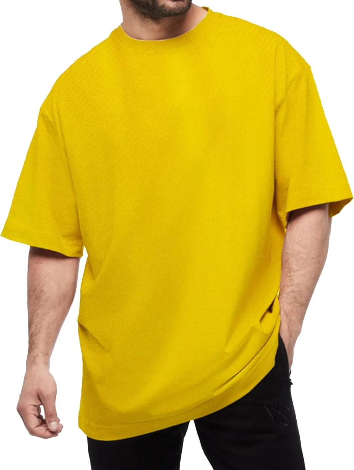 

Мужская хлопковая футболка Oversized для тренировок SWJGLITTR