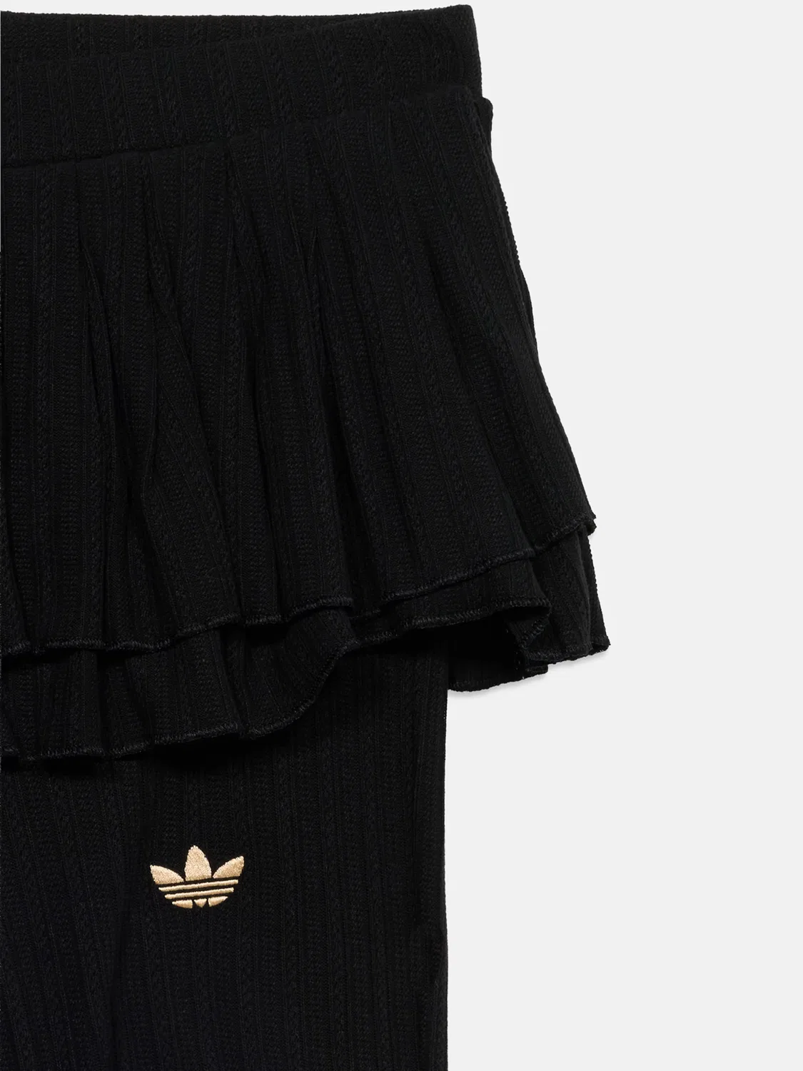 Расклешенные леггинсы Adidas Originals черного цвета — фото 3
