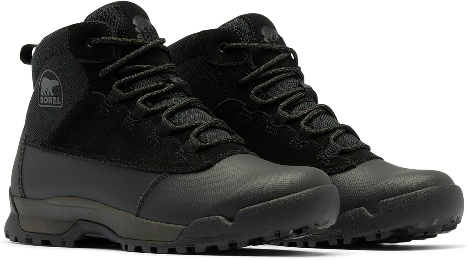 Мужские водонепроницаемые ботинки SOREL Buxton Lite Lace Plus, черный — фото 2