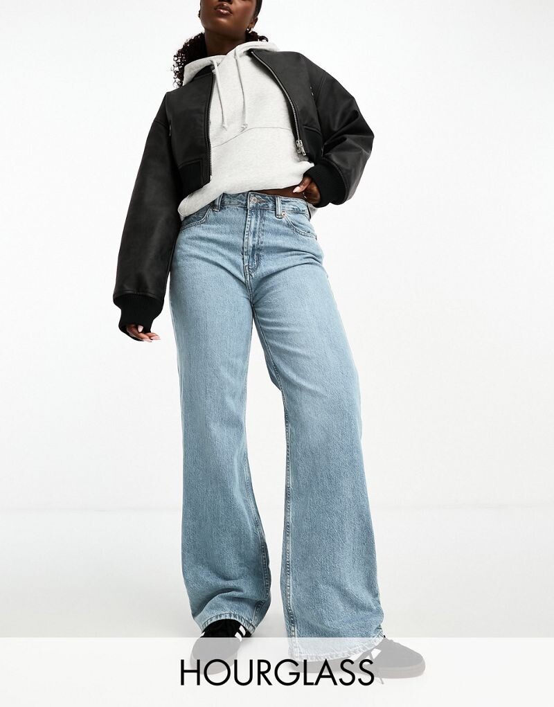 

Голубые джинсы ASOS DESIGN Hourglass Dad