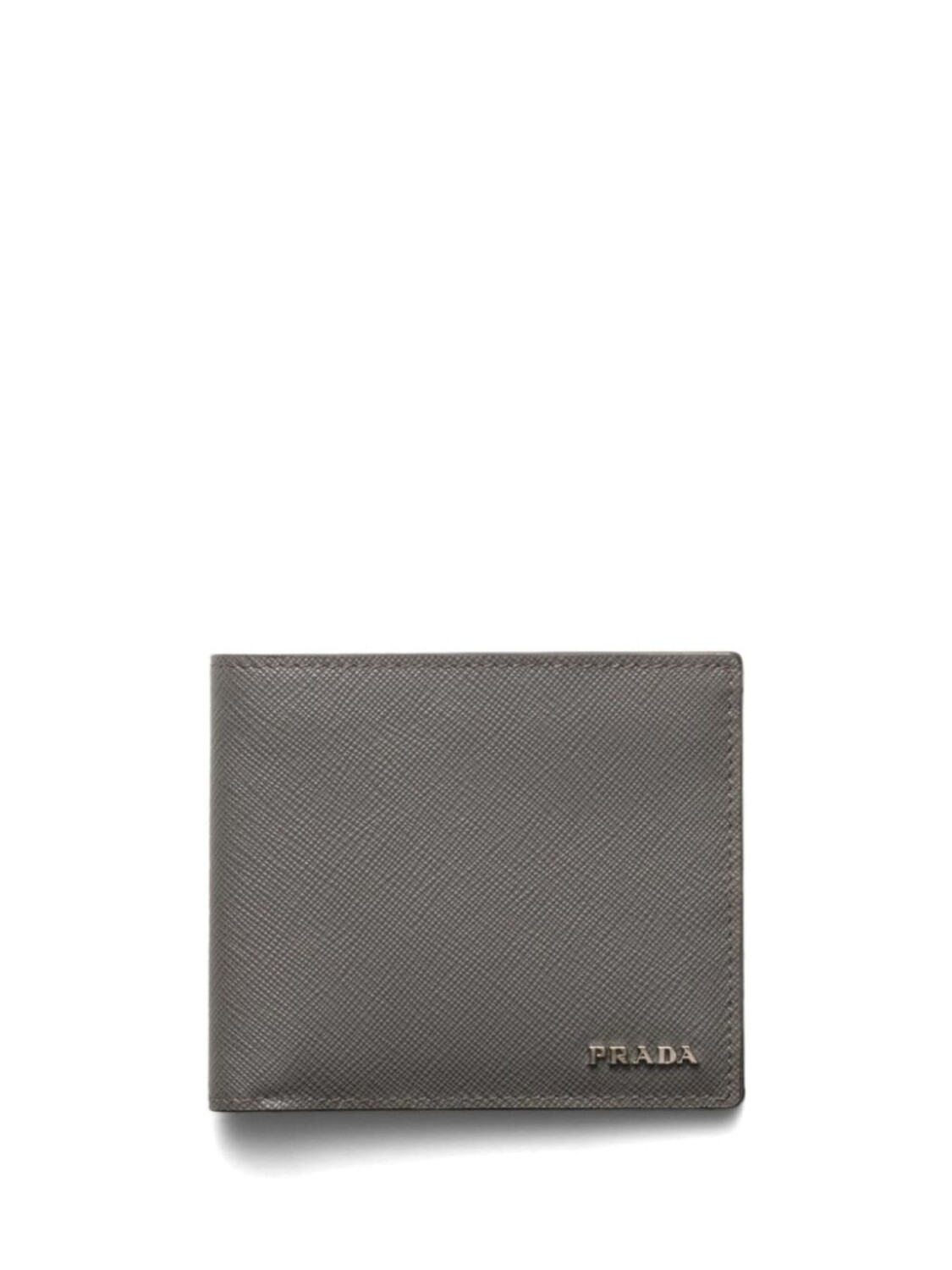 

Кошелек из кожи Saffiano от Prada, серый