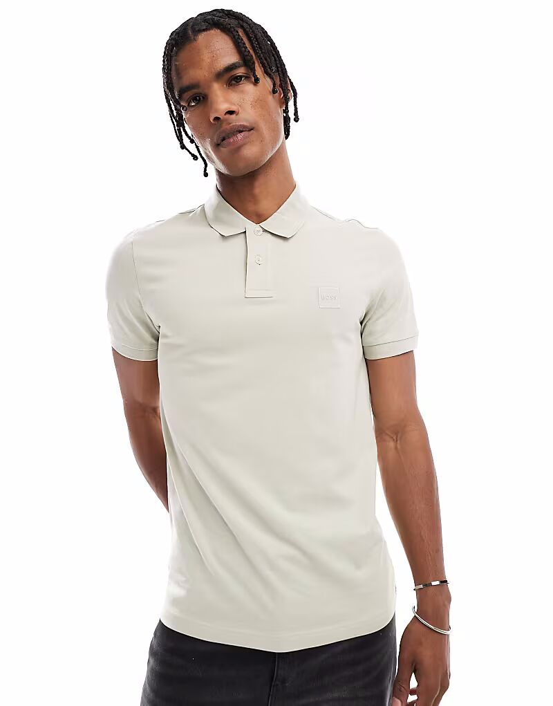 

Поло Passenger светло-бежевого цвета Boss Orange, Бежевый, Поло Passenger светло-бежевого цвета Boss Orange