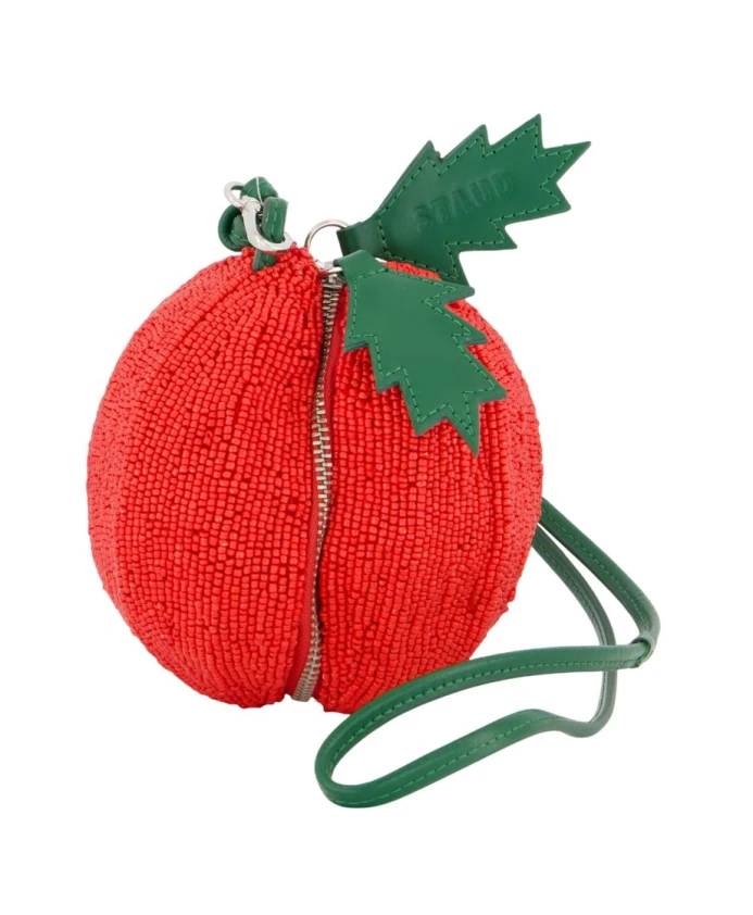 

Красная жемчужная сумочка с плечевым ремнем Staud, красный