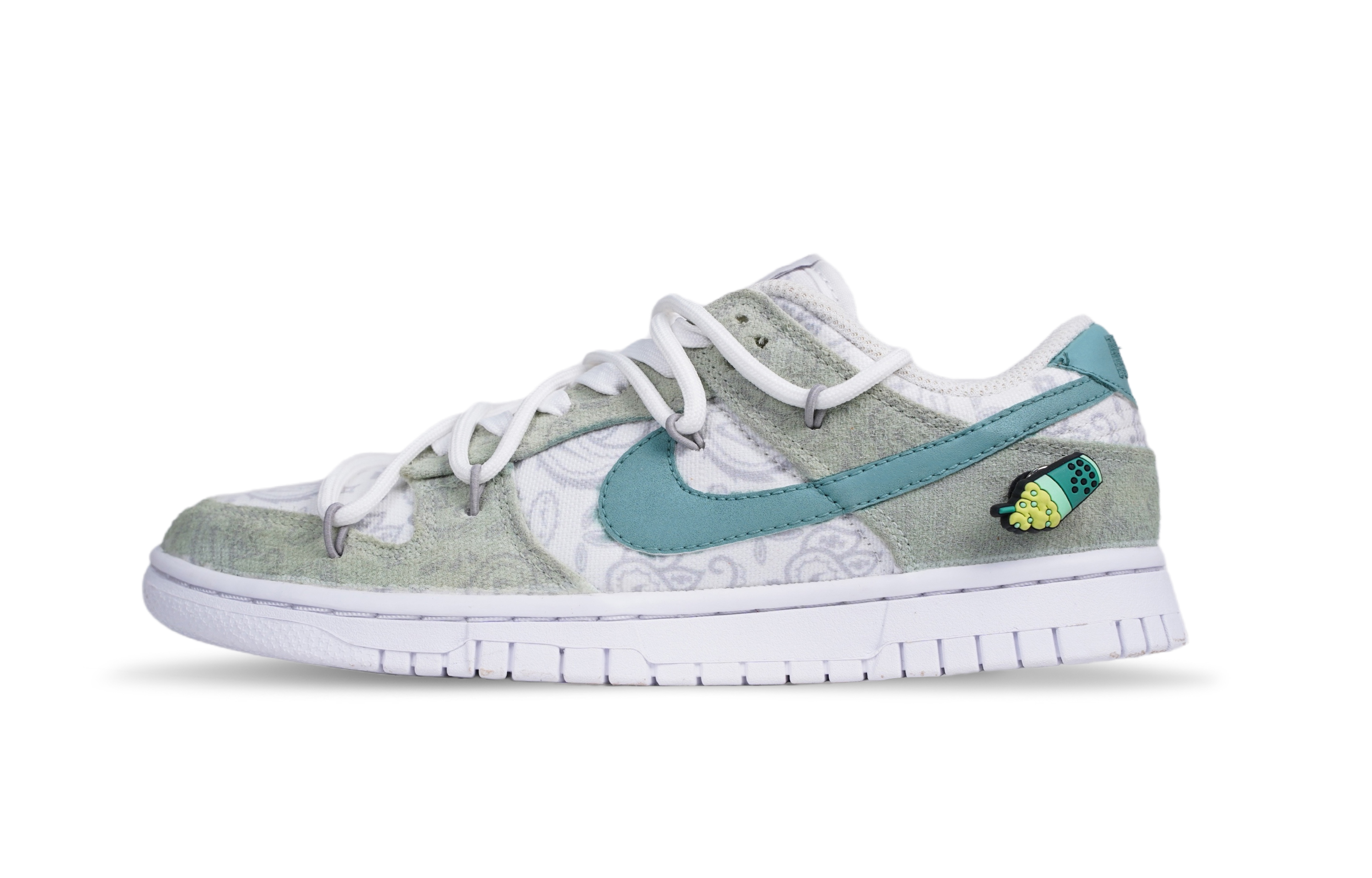 

Кроссовки Nike Dunk Skateboard Shoes Women's Low-Top White/Green, Зеленый, Кроссовки Nike Dunk Skateboard Shoes Women's Low-Top White/Green