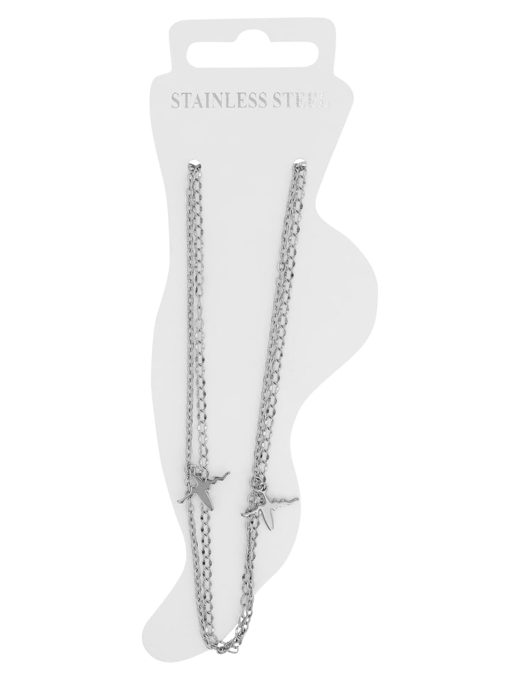 

Adeliás Женский кулон из нержавеющей стали с жемчужиной, серебристый