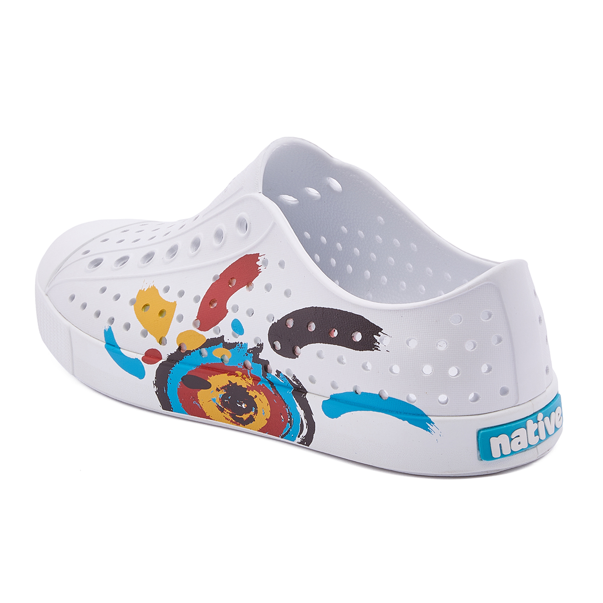 Native Shoes Джефферсон Абстрактная Коллекция Мечты Клоги Унисекс Белый - Белый | Мультиколор Лето | Белый, цвет White | Multicolor Summer | White — фото 4