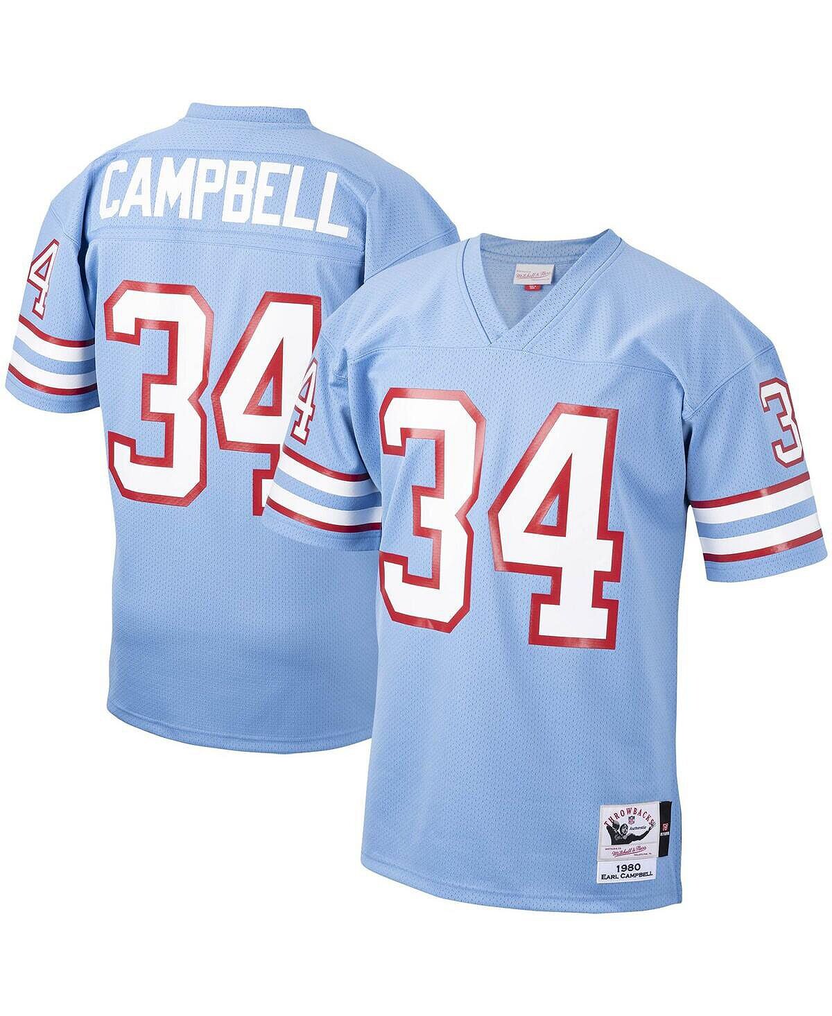 

Мужская голубая футболка Earl Campbell Houston Oilers 1980 Authentic Throwback игрока в отставке Mitchell & Ness, Синий, Мужская голубая футболка Earl Campbell Houston Oilers 1980 Authentic Throwback игрока в отставке Mitchell & Ness