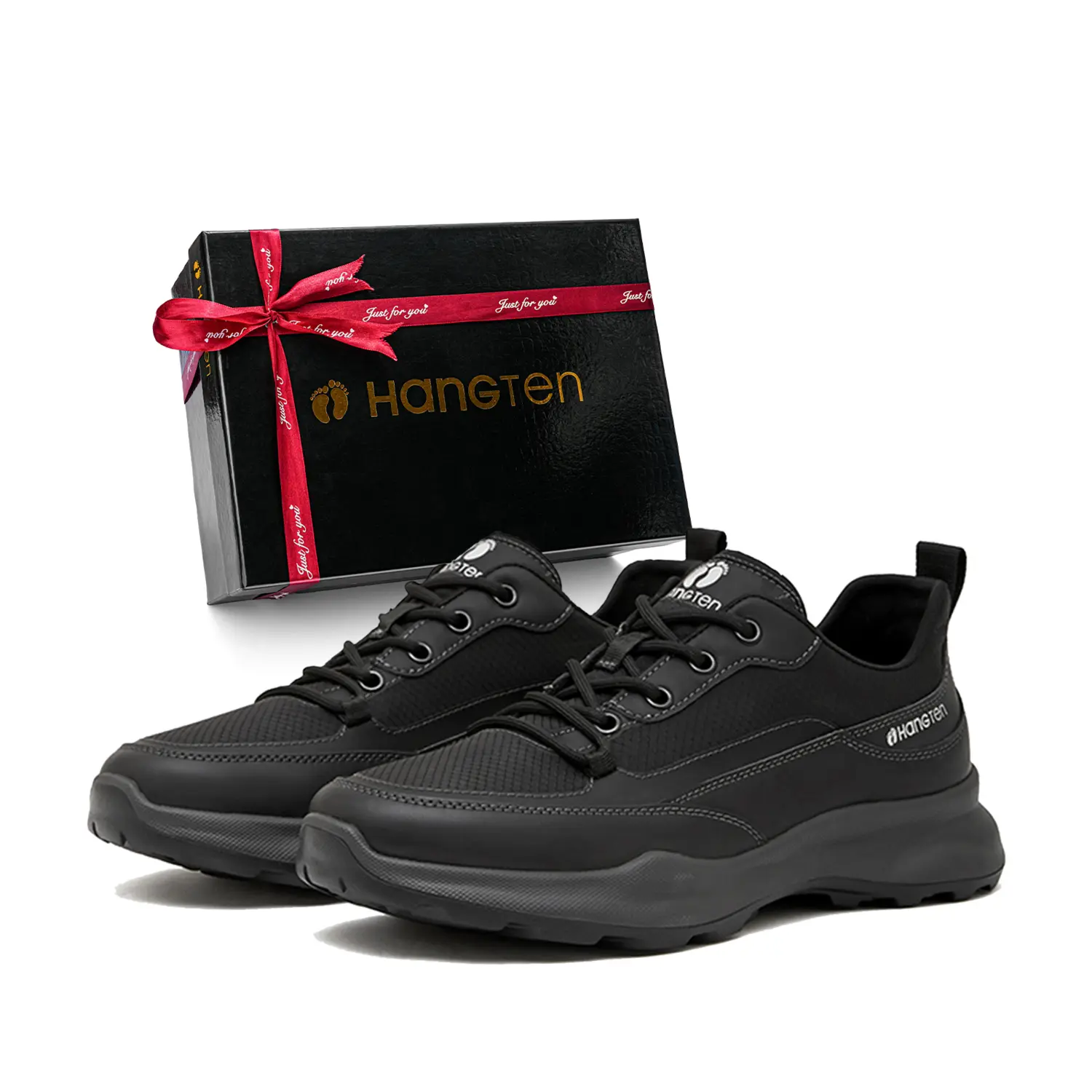 

Повседневные туфли мужские низкие, черные/светло-зеленые HANG TEN, Black