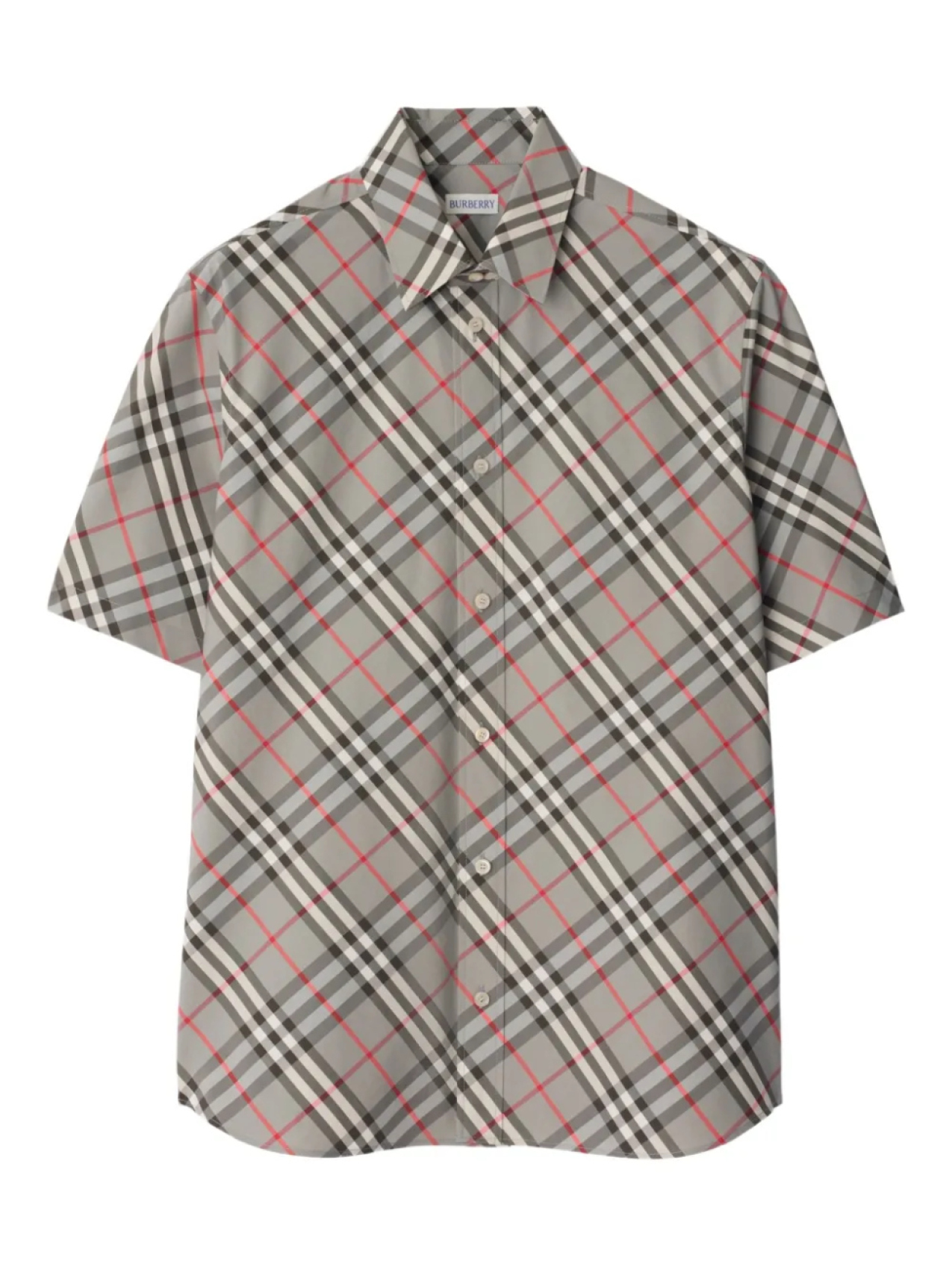 

Burberry клетчатая рубашка, серый