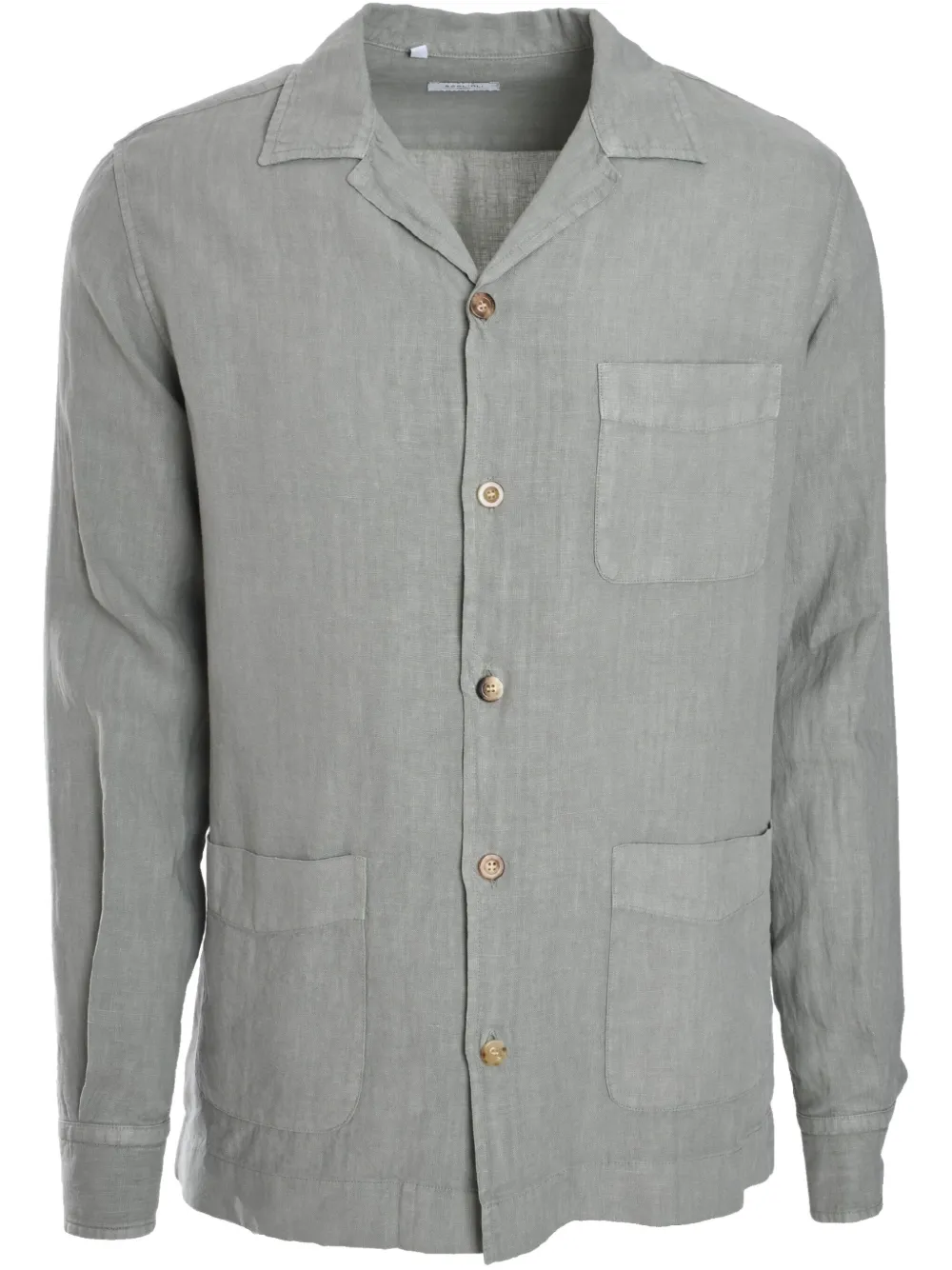 

Льняная рубашка Boglioli, серый
