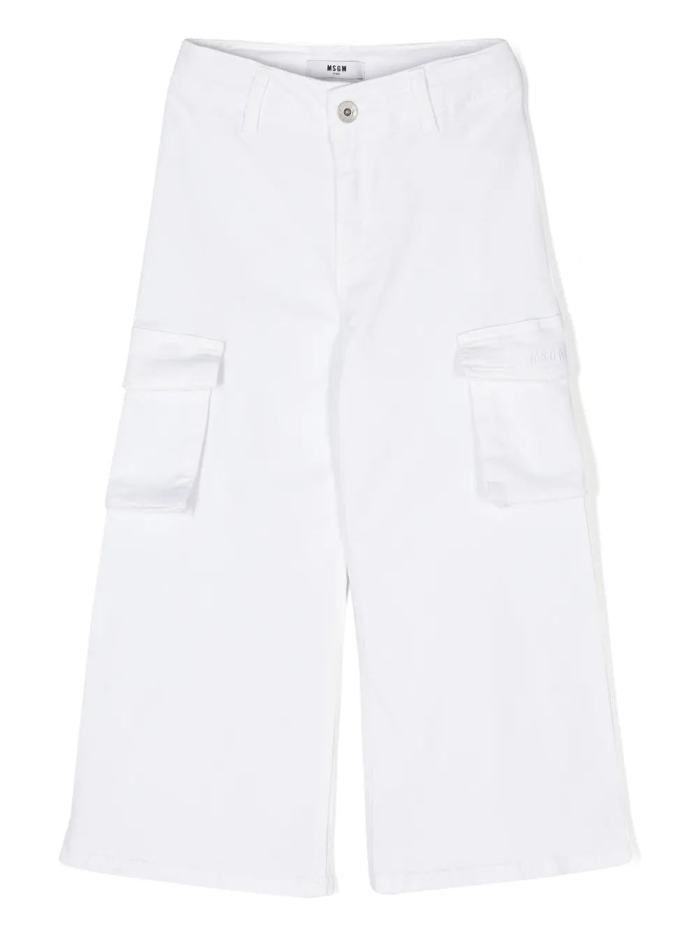 

Твиловые брюки MSGM Kids, белый