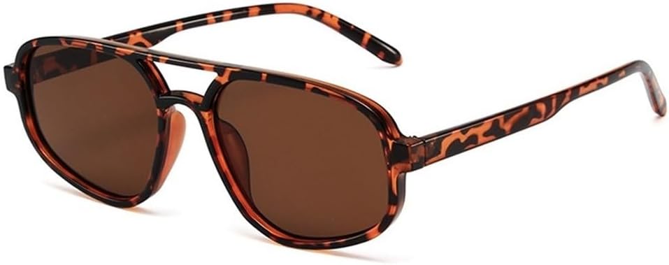 

Модные солнцезащитные очки «кошачий глаз» с двойной перемычкой, женские, ретро, ​​с леопардовым градиентом, защита от ультрафиолета UV400, мужские, трендовые солнцезащитные очки SKFGNX, Leopard Tea