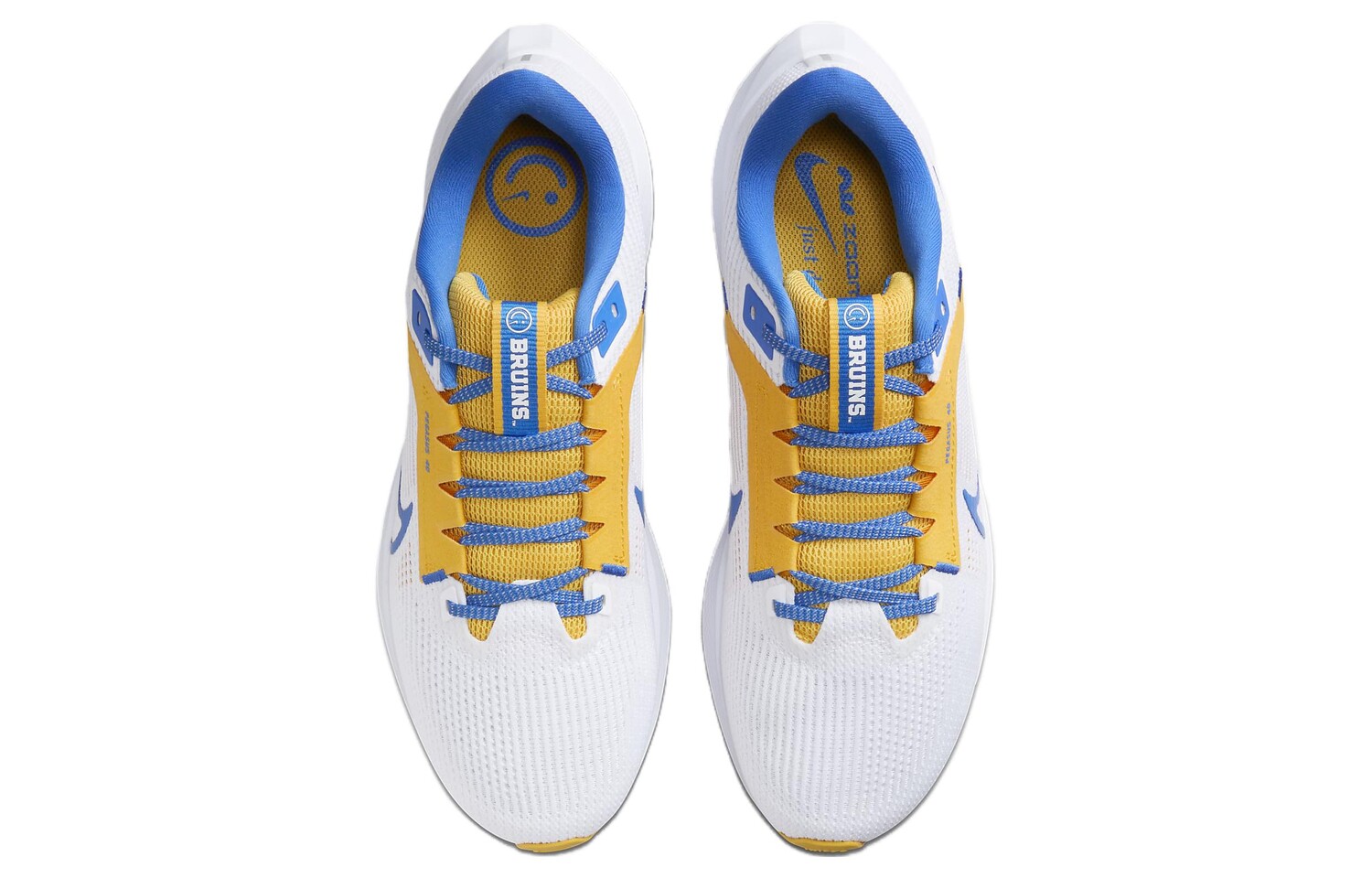 Кроссовки Nike Air Zoom Pegasus 40 мужские, White/Gold/Signal Blue — фото 4