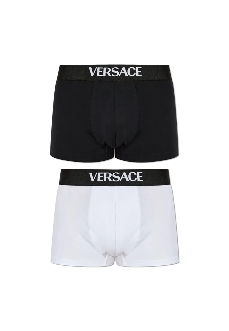 Трусы мужские, 2 шт., черный/белый, 10209851A14783 Versace