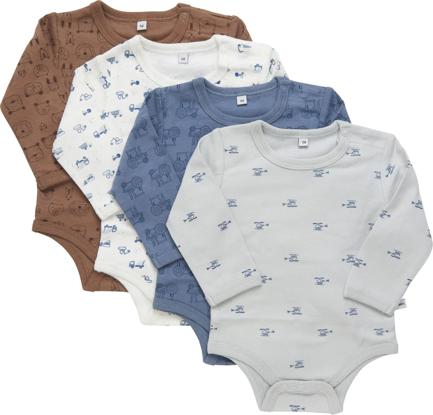 Боди длинный рукав, мультиколор, Pippi Babywear, мультиколор
