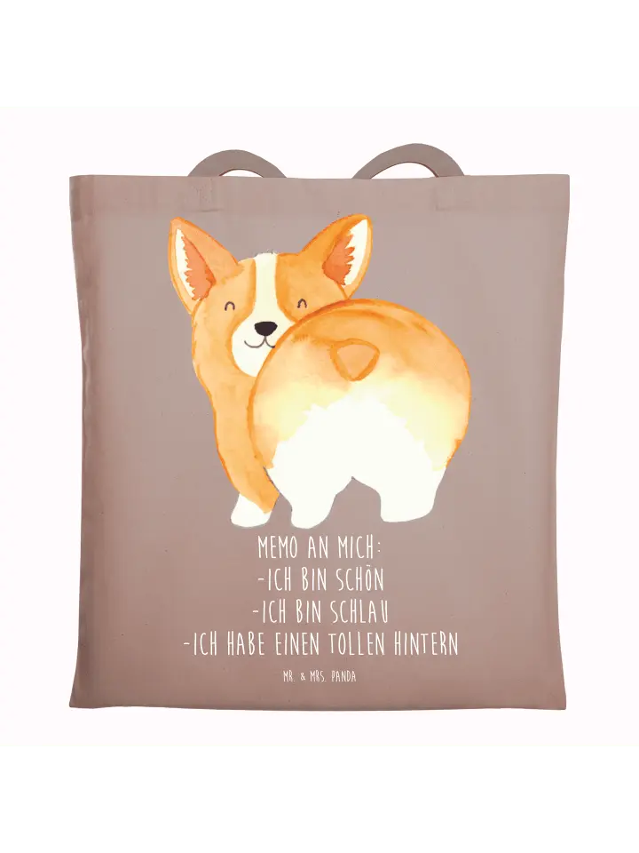 

Сумка для переноски Mr & Mrs Panda Corgi Po, пастельно-коричневый