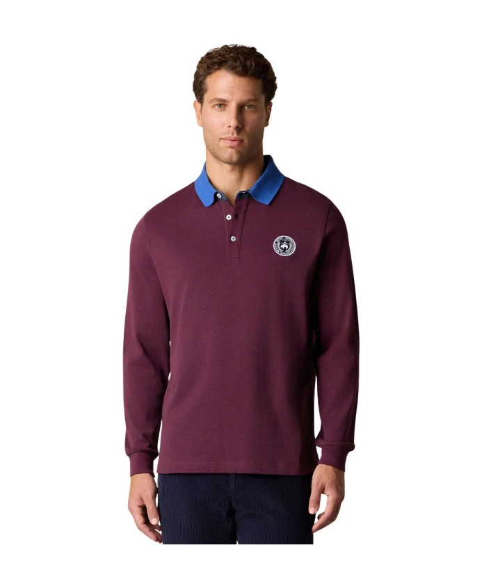 

Хлопковая рубашка-поло с логотипом. Brooks Brothers, красный