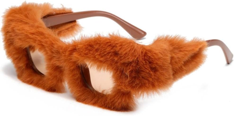 

Мягкие плюшевые солнцезащитные очки в квадратной оправе для женщин. Оригинальный стиль для вечеринок. Модные рождественские подарки. Яркие и красочные оттенки MTZJH, C8