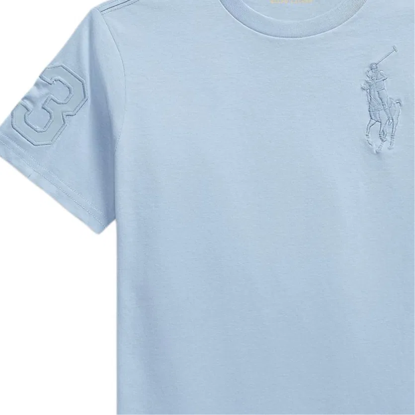 Футболка Big Pony Polo Ralph Lauren Manor Blue — фото 4