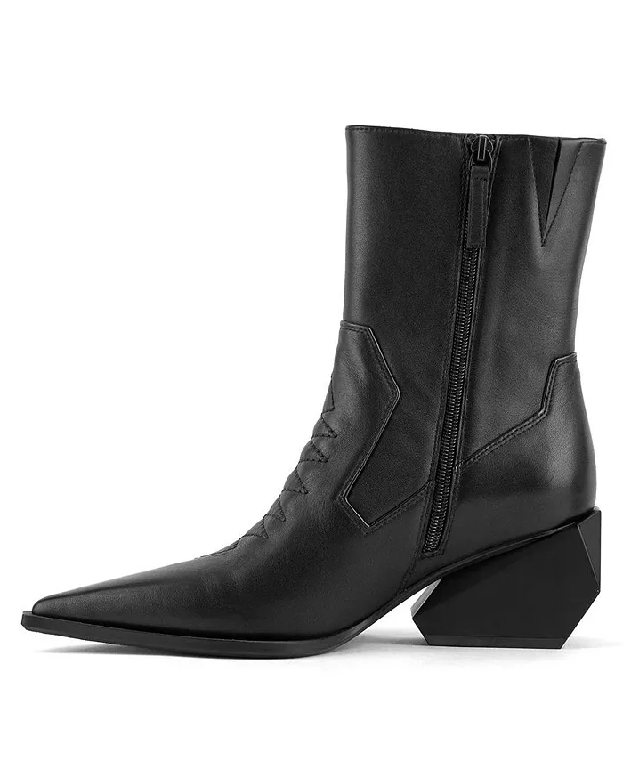 Женская модель сапог Ricky West Mid United Nude, черный — фото 3