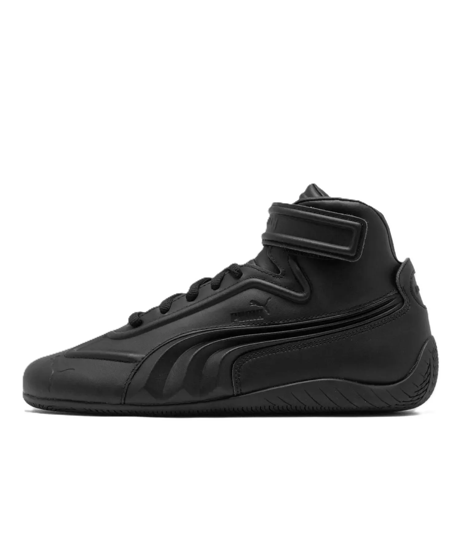 Мужские/женские кеды из искусственной кожи PUMA SPEEDCAT MID JUUNJ чёрные