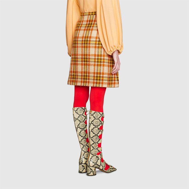 Женская повседневная короткая юбка разноцветная GUCCI — фото 4