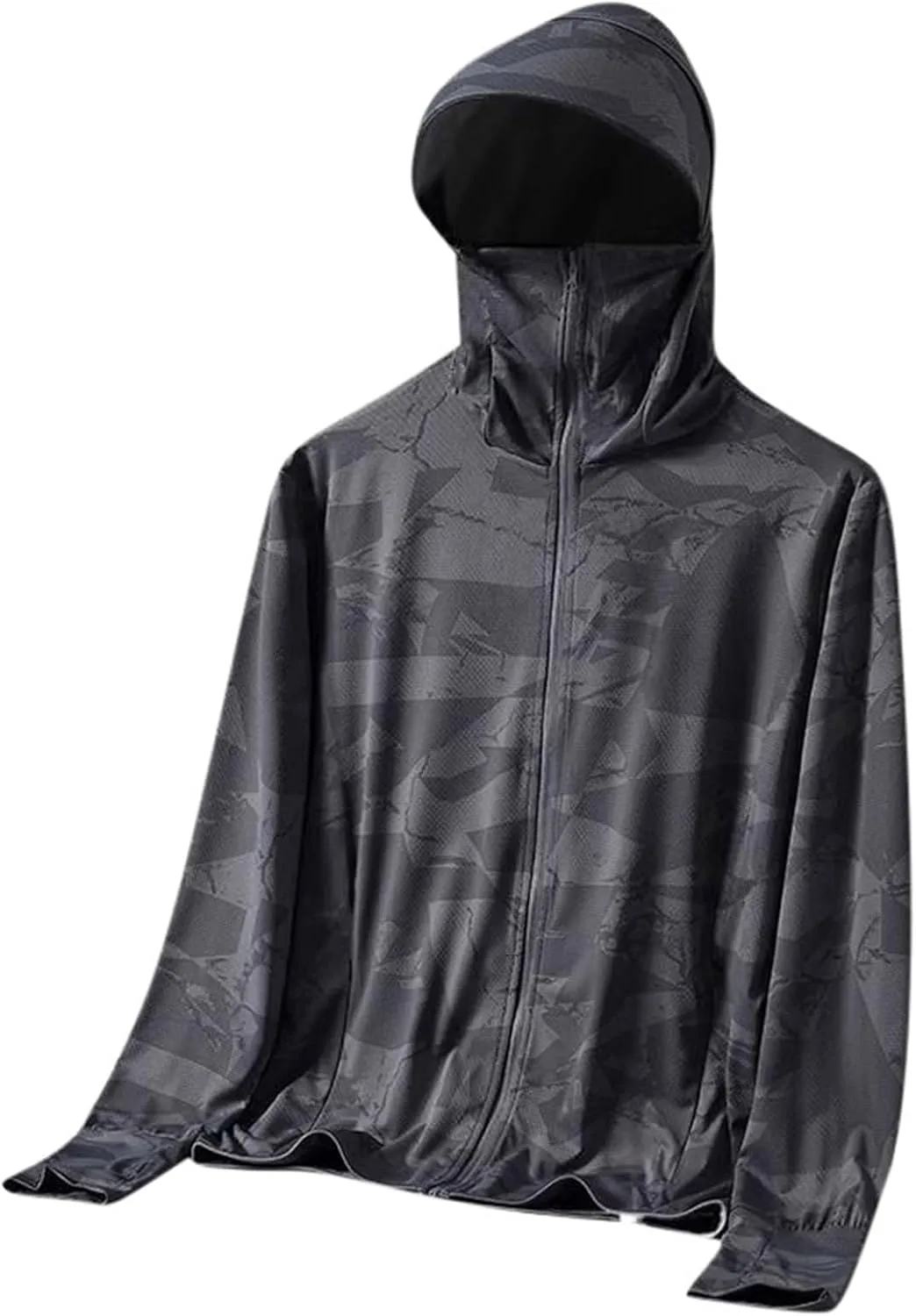 

Мужская толстовка-рашгард с маской UPF 50+, длинный рукав, легкая, быстросохнущая Xiaojmake