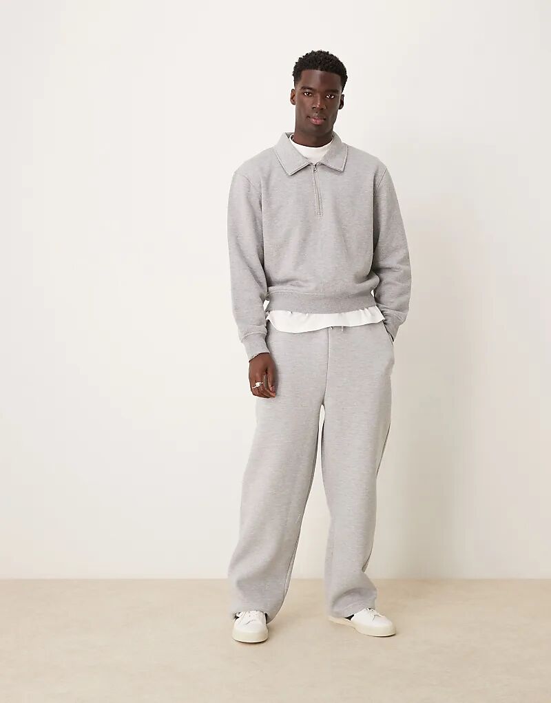 

Широкие брюки-джоггеры для подводного плавания серого меланжевого цвета ASOS DESIGN