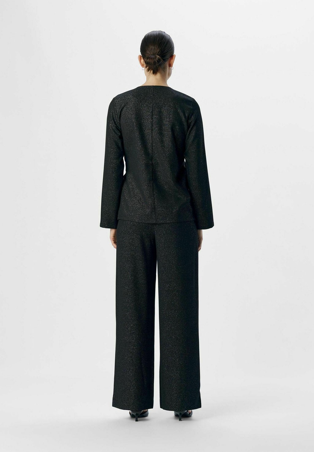 

Брюки MIT WEITEM GLITZER Object, черный