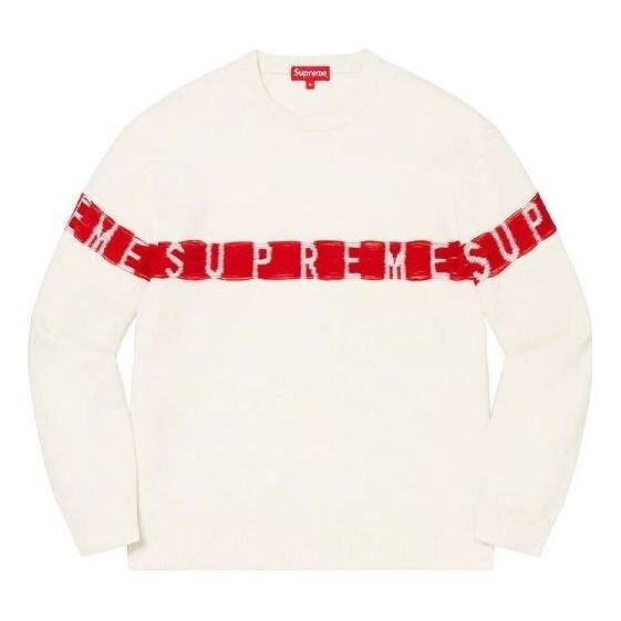 

Свитер inside out logo sweater 'white red' Supreme, белый