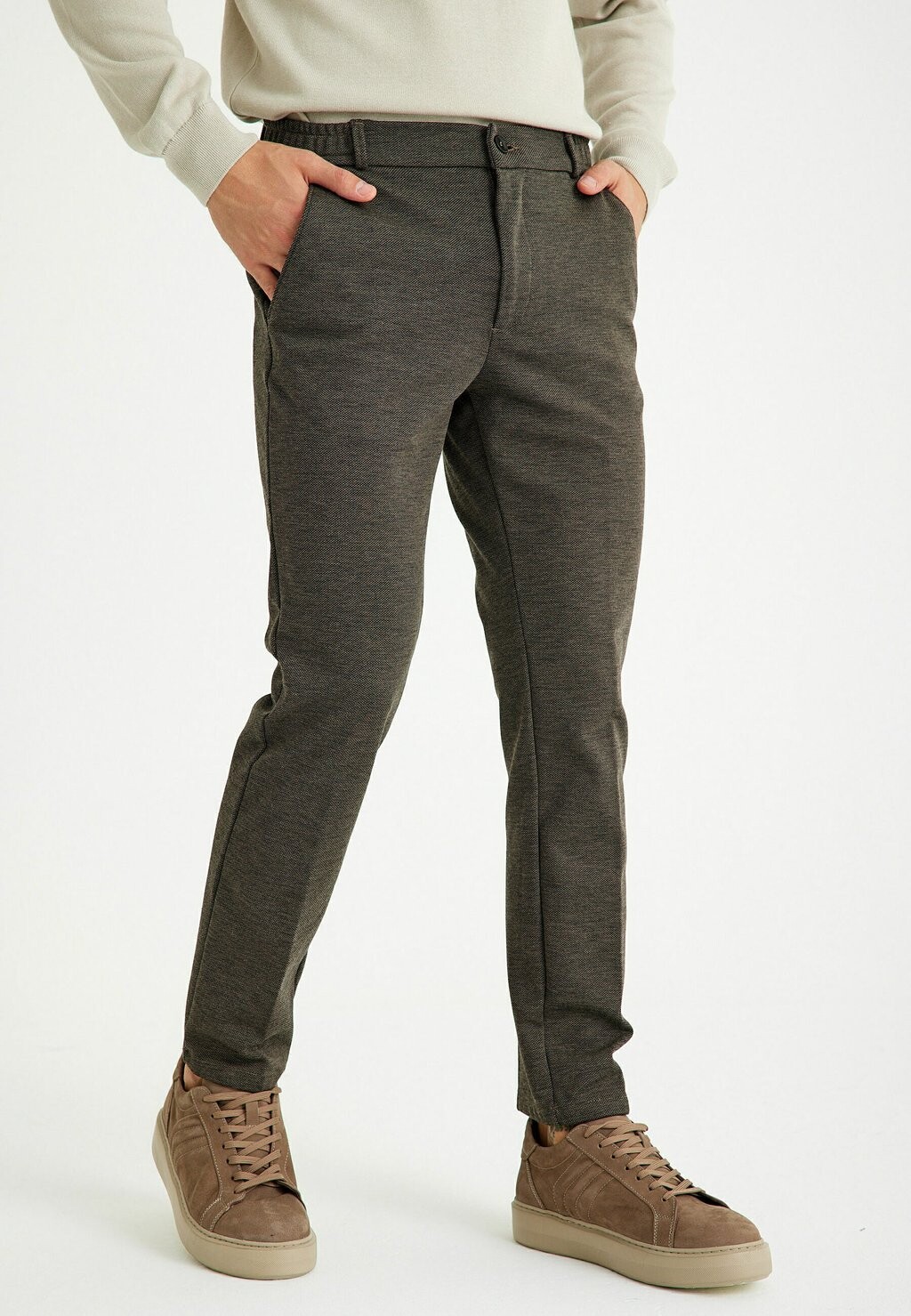 

Брюки SLIM FIT WITH SIDE POCKETS Just Like You, цвет brown