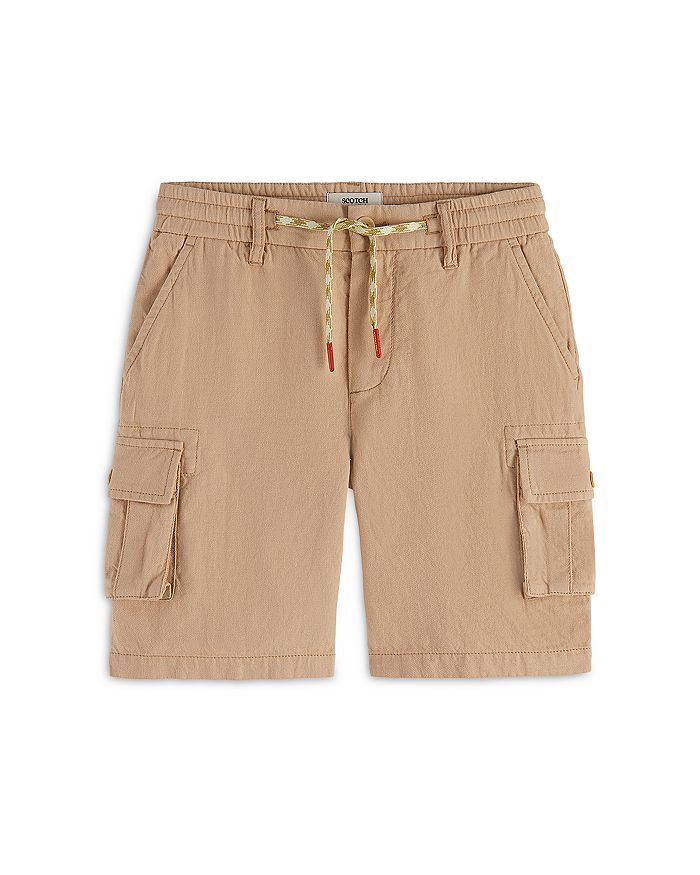 

Шорты карго для мальчиков с окраской в готовом виде — малыши, подростки Scotch & Soda, коричневый/бежевый