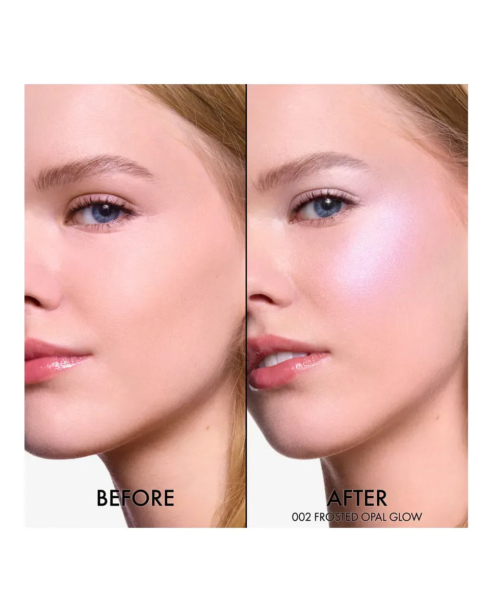 Палетка Backstage Glow Maximizer Многофункциональная палетка хайлайтеров и румян Dior, 002 Frosted Opal Glow — фото 3