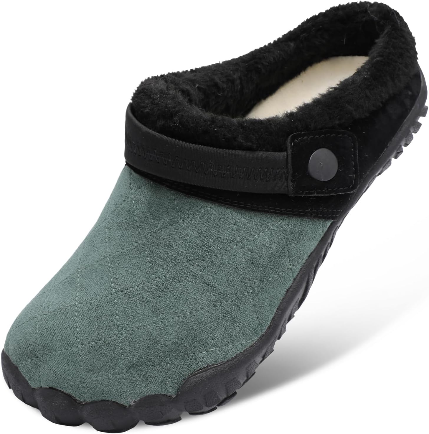 

Домашние тапочки Besroad для женщин и мужчин, пушистые с мехом, уютные для спальни, с мягкой стелькой из пены с эффектом памяти, зеленый