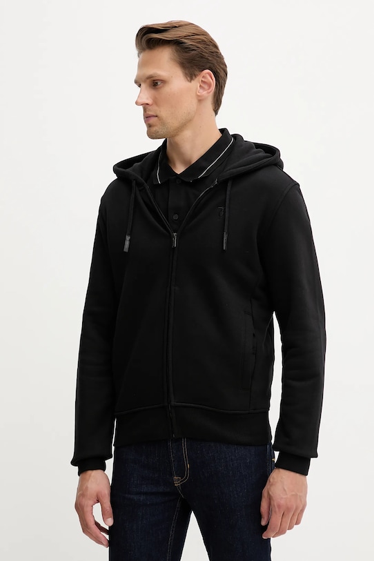 

Хлопковая толстовка Trussardi, черный