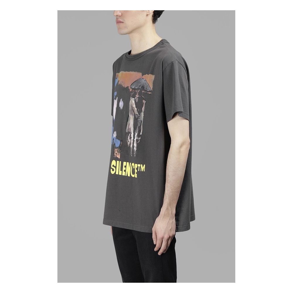 

Футболка из хлопка с культовым принтом серого цвета Off-White