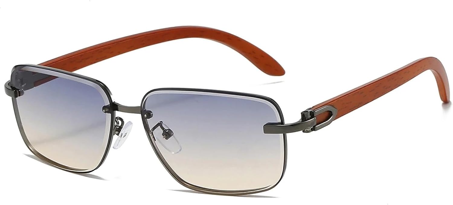 

Солнцезащитные очки с защитой от УФ-излучения UV400 | Безободковые градиентные линзы | Яркие цветные линзы для занятий спортом на открытом воздухе и вождения DSVIGF, Gg-blue Yellow