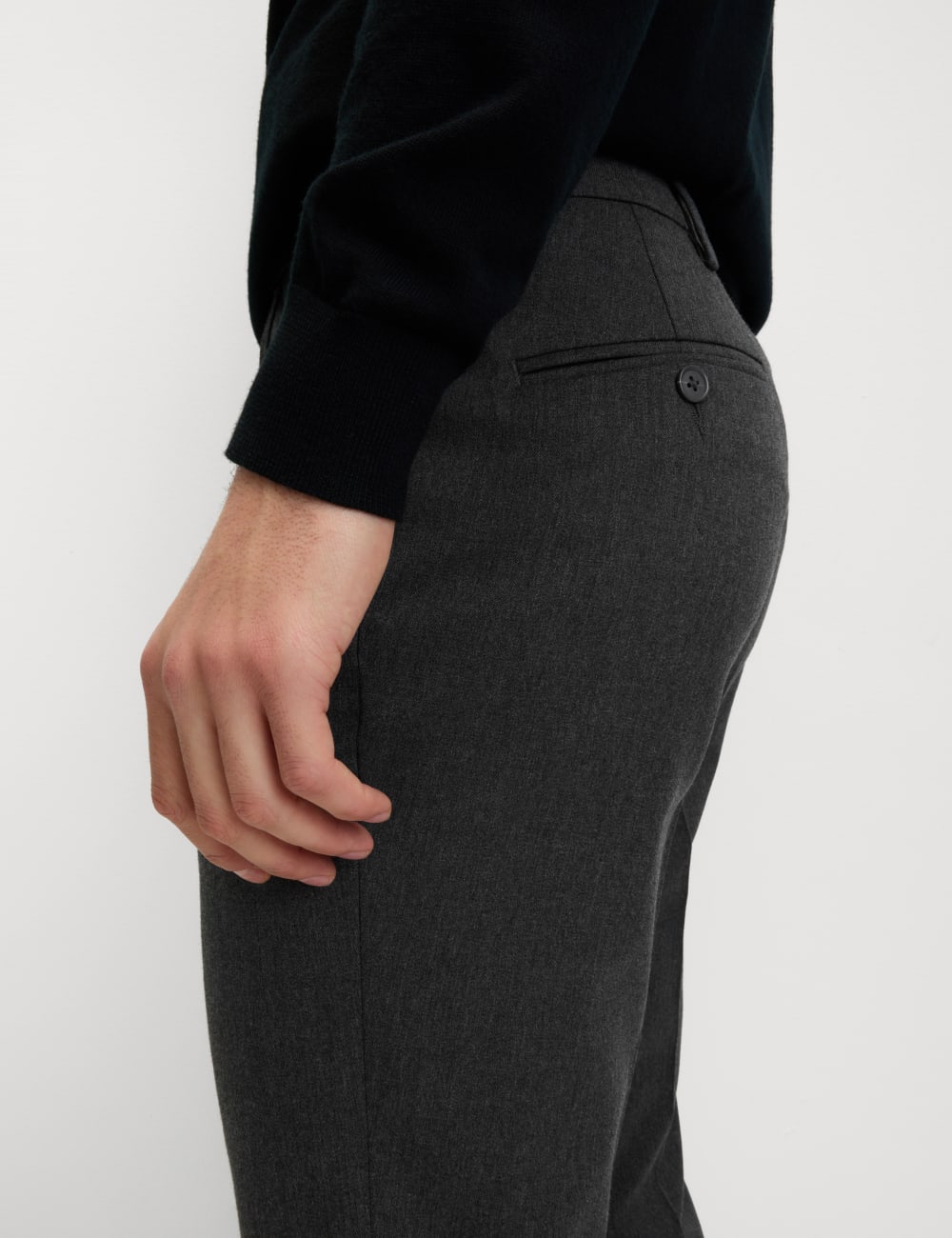 

Брюки Slim Fit Twill Stretch Smart Marks & Spencer, угольный