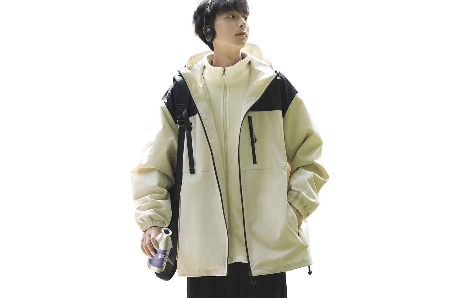 

MONTVOO Куртка Unisex, Milk White[3-in-1 Two-Piece Set]
