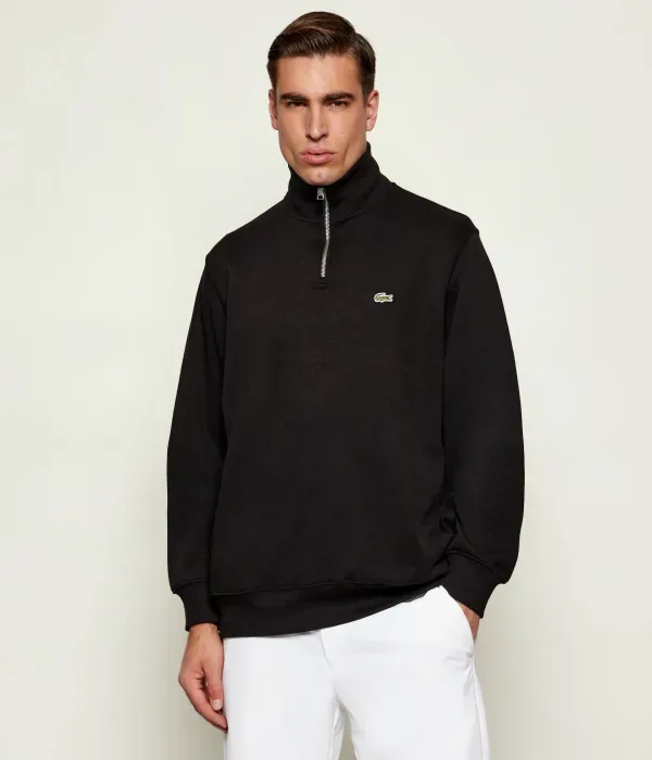 Толстовка Lacoste Classic Fit, хлопок, черный