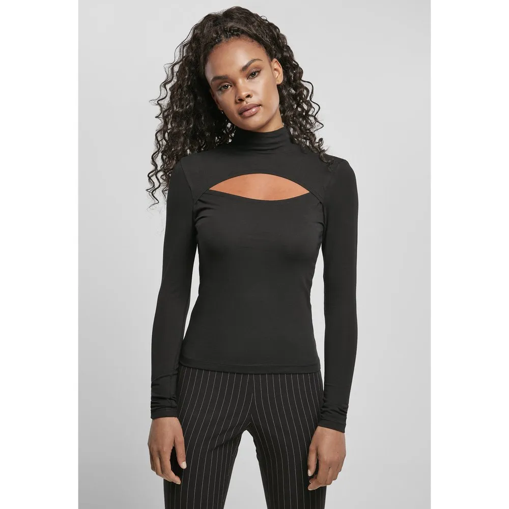 

Футболка Urban Classics Long sleeve high neck, черный