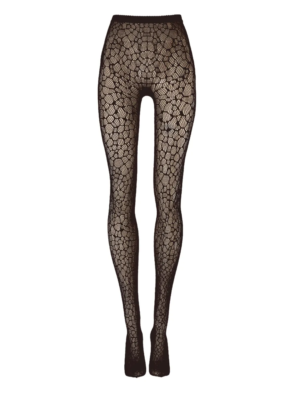 

Колготки с сетчатым рисунком под рептилию Wolford, черный