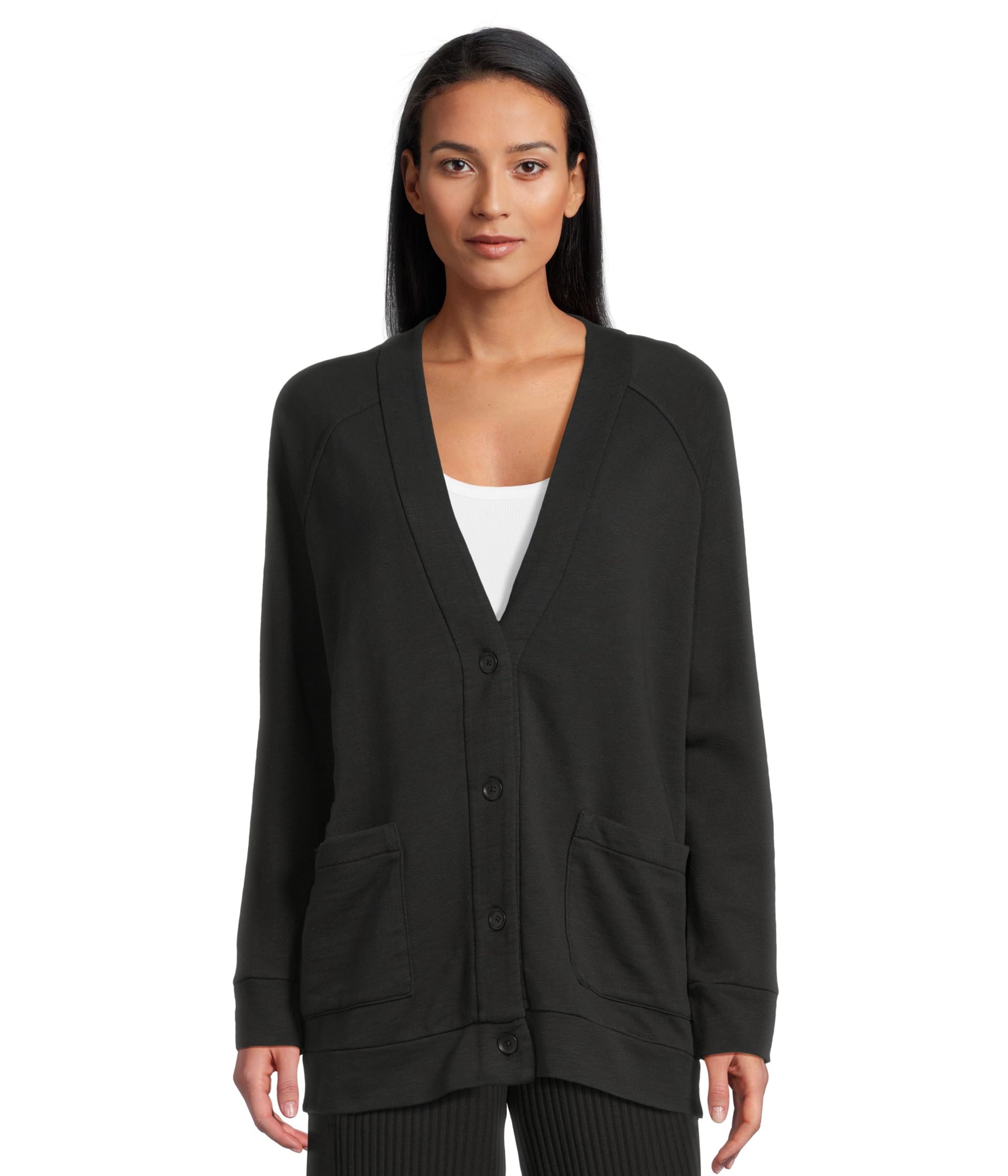 

Куртка Eileen Fisher V-Neck Long Jacket, черный