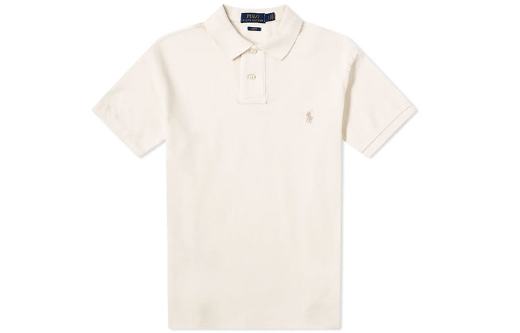 

Polo Ralph Lauren Бежевая поло для мужчин, Бежевый, Polo Ralph Lauren Бежевая поло для мужчин