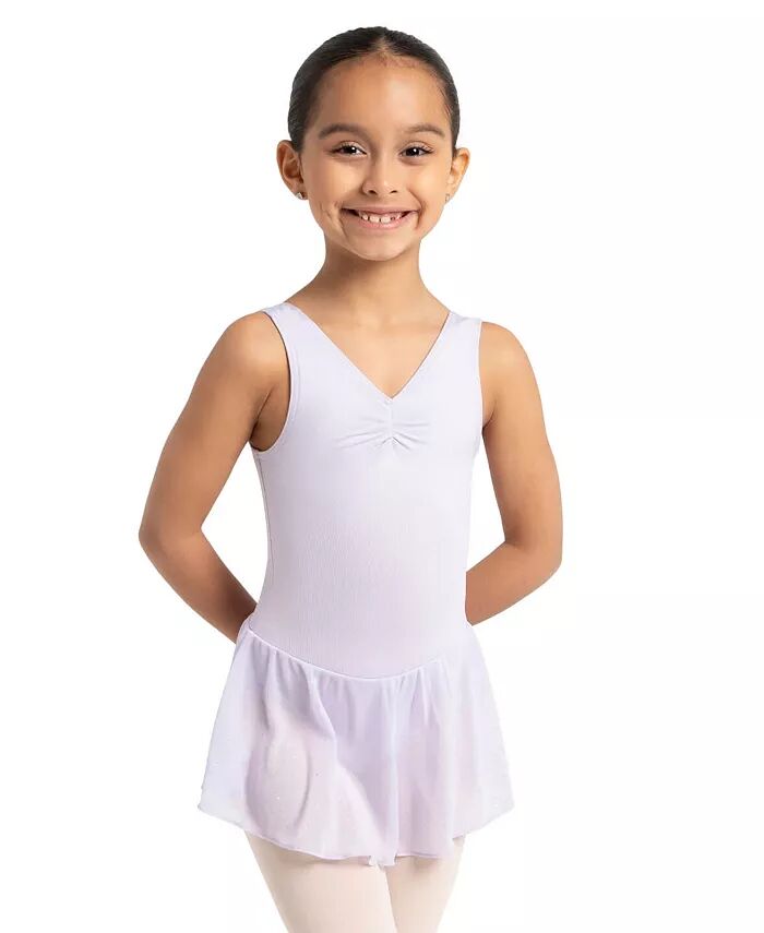 

Платье-майка с защипом спереди для девочек Capezio, фиолетовый