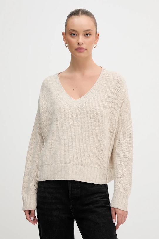 

Свитер из смесовой шерсти United Colors Of Benetton, бежевый